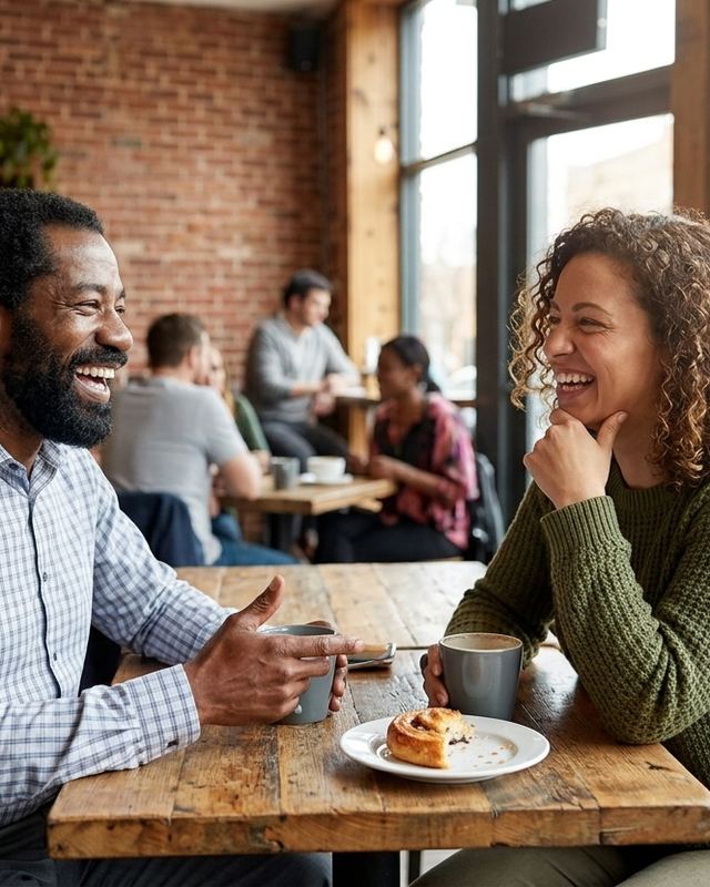 Behandelaar in gesprek met een cliënt in een lichte ruimte
